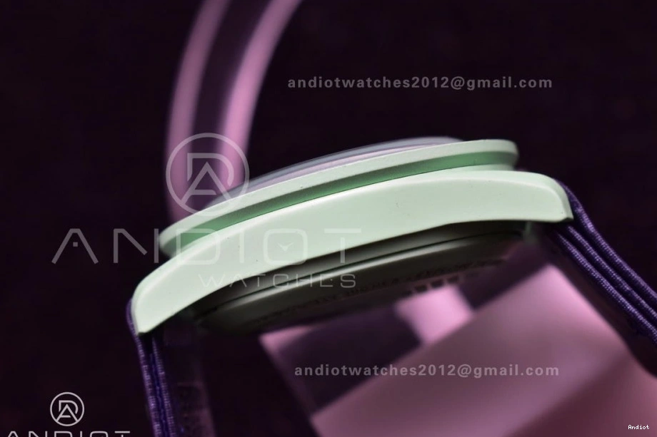 Strap Omega Nylon Earth Moonwatch to Bioceramic x on Quartz Swatch Mission 1228